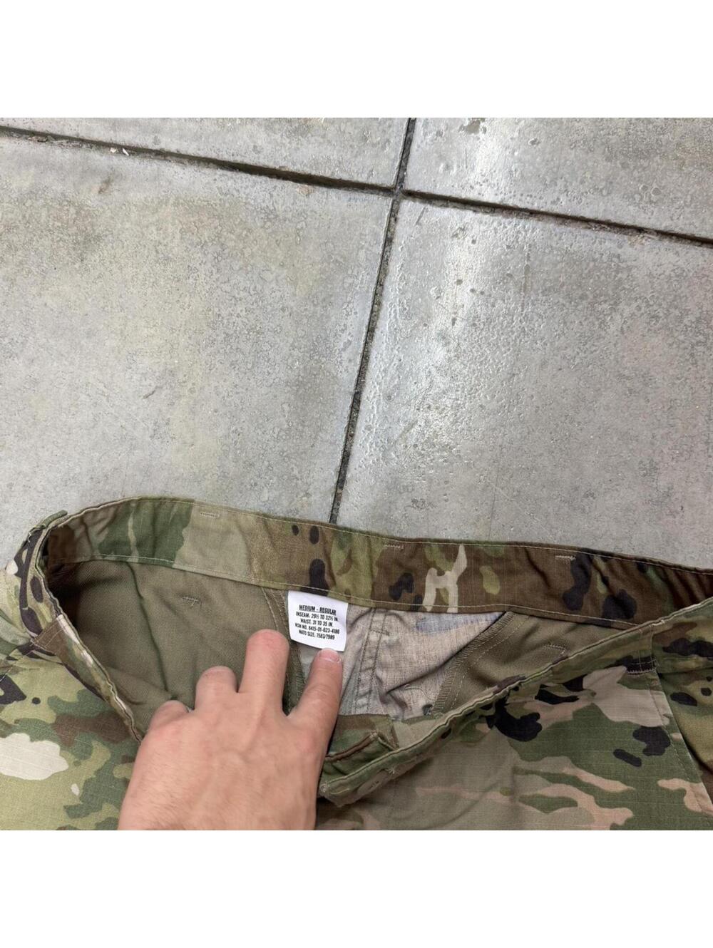 vintage us military ocp camo brown and green camoflauge combat pants 34 x 30 - Picture 3 of 4